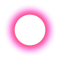 Circular frame element with red and pink gradient and noise texture with a transparent background.