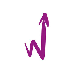 3D up arrow icon symbolizing business success