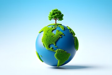 Earth day save the planet go green environment sustainability eco friendly globe tree life