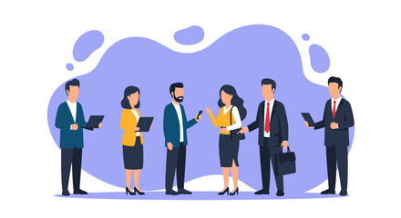 Diverse business team collaborating, perfect for website banners or company brochures.