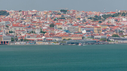 Panorama Lisbon Historical Centre Aerial