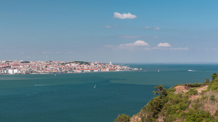 Panorama Lisbon Historical Centre Aerial