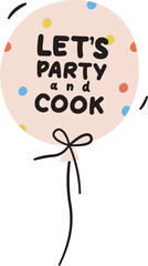 Balloon with Party Text