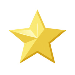 Fototapeta premium Single Golden Star Shines Brightly Symbolizing Success Achievement Excellence