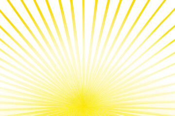Fototapeta premium Radiating yellow lines on black