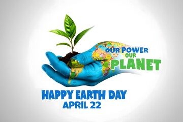 Happy earth day april promotion save earth protect our planet environmental awareness