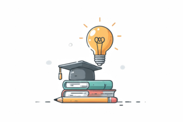 Education, Graduation, Idea, Light Bulb, Books, Pencil, Learning, Knowledge, Inspiration, Success, Academic, University, College, School, Student, Graduation Cap, Enlightenment, Wi