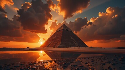 Timeless Pyramid at Sunset