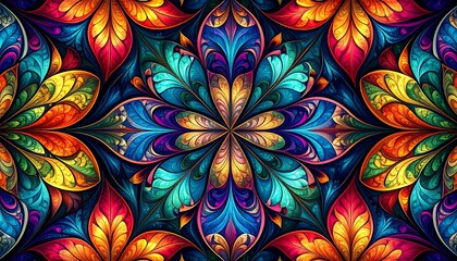 Vibrant floral pattern (1)