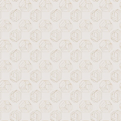 Seamless pattern of delicate foliage on a light background
