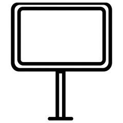 Fototapeta premium Blank Advertising Board Ready for Custom Messages and Promotions