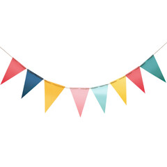 Colorful Decorative Bunting Flags for Celebrations and Events