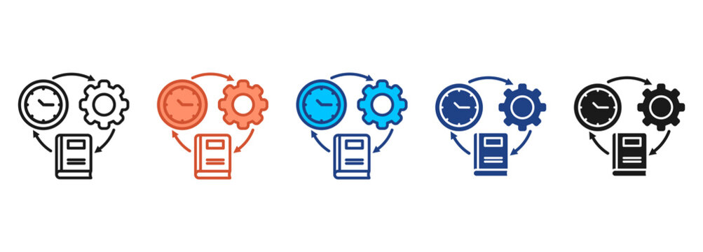 Discipline Icon Set Multiple Style Collection