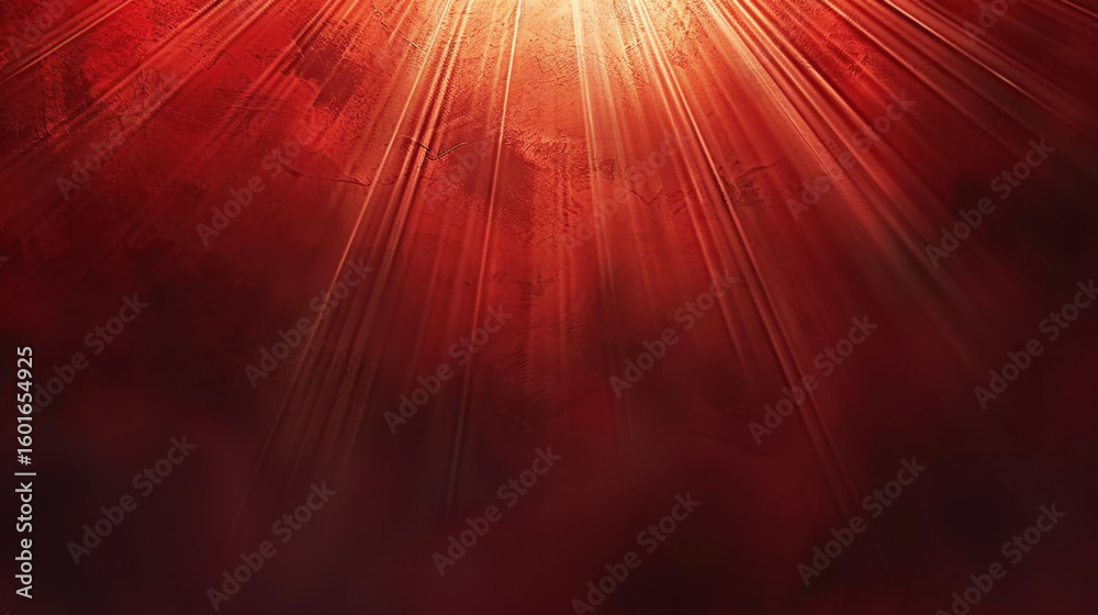 Poster deep red gradient background with soft light radiating, creating warm and inviting atmosphere. this 