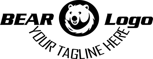 Modern professional grizzly bear logo for a sport team
Bear head outline silhouette cut out vector sticker with Simple Geometric Design of Bear Head and Bear head mascot vector for emblem design Masco