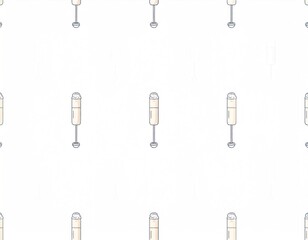 Abstract Firefly Floating Milk Frother With Latte Foam Pattern Icon on Clear White Background