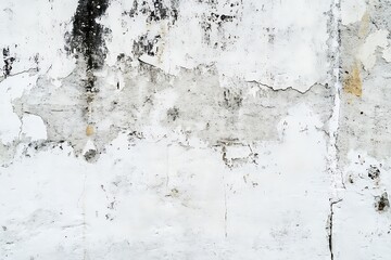 Obraz premium Distressed white wall texture background with peeling paint and grunge effects for creative projects