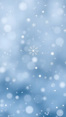 Winter snowflakes background, masterpiece. White tone