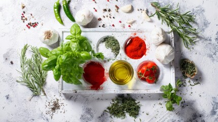 Fresh Herbs and Spices for Cooking