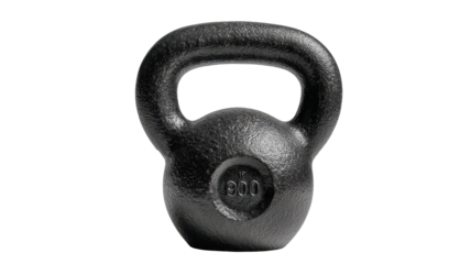 900 lb Kettlebell Isolated on transparent background for Strength Training