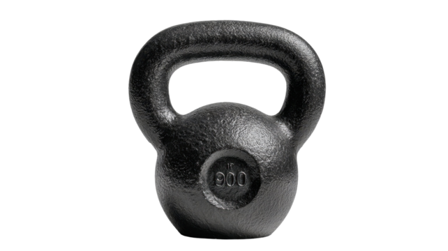 900 lb Kettlebell Isolated on transparent background for Strength Training