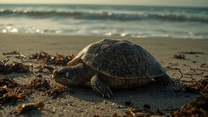 turtle on the beach