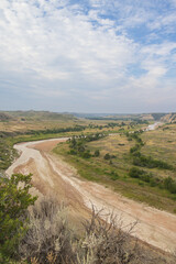 View from Wind Canyon Trail in Theodore Roosevelt National Park, North Dakota
