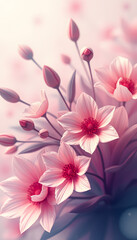 Abstract floral background, 8k  photorealism. White tone