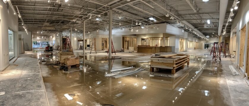 Under Construction: Retail Space Flood Damage
