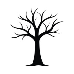 Obraz premium Elegant minimalist tree trunk with gracefully curved branches suitable for natural or organic design projects