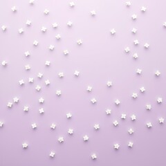 Small ornamental flowers on violet background