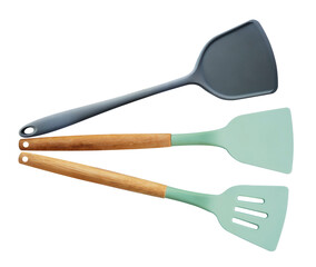 set of kitchen utensils isolated on transparent background