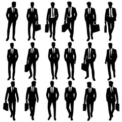 business people silhouettes