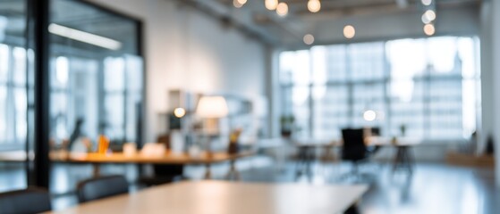 Blurred Modern Office Interior Design