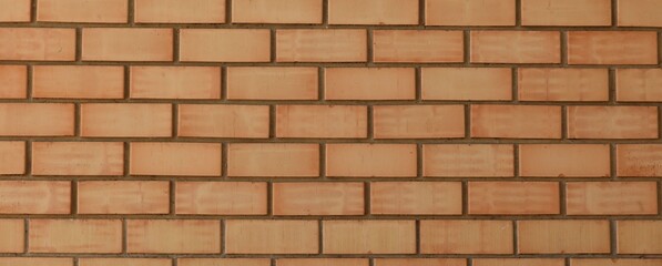 Texture of red brick wall as background, closeup