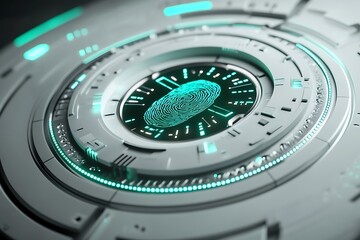 Futuristic fingerprint scanner technology for security authentication and identification system