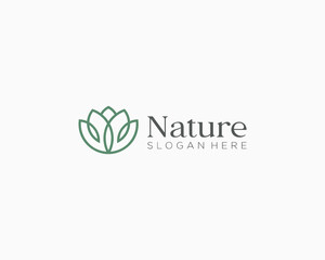 Nature lotus logo