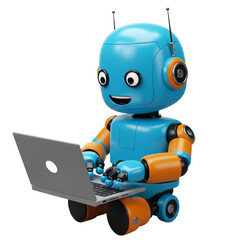 Fototapeta premium cartoon robot ai