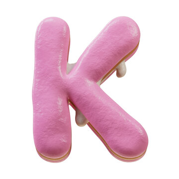 3D Font.Chocolate Biscuit Donut Font Concept. Isometric Alphabet. Numbers And Letters. 3d rendering isolated on white background