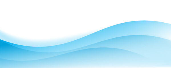 Blue and white business wave banner background. vector