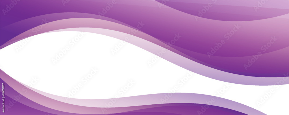 Wall mural vector purple line background curve element with white space for text and message design, overlappin