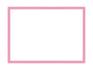 Pink frame flat design isolated vector illustration