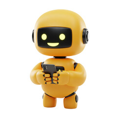 Fototapeta premium cartoon robot ai