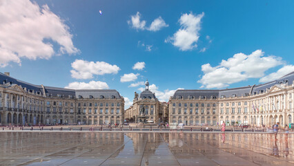 Place Bourse And Miroireau Timelapse