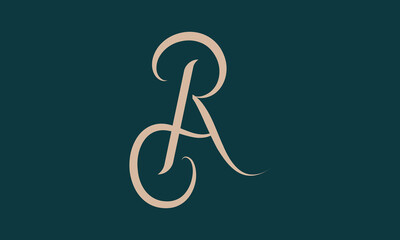 Modern AR letter logo , creative AR letter logo.	