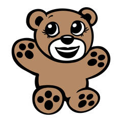 Bear Girl Happy Teddy Cute Beautiful Woman Grizzly