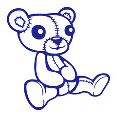 Bear Happy Smile Cute Teddy Friendly Comic Grizzly