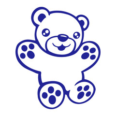 Bear Happy Smile Cute Teddy Friendly Comic Grizzly