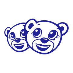 2 Bear Teddy Girls Women Team Love Couple Friends