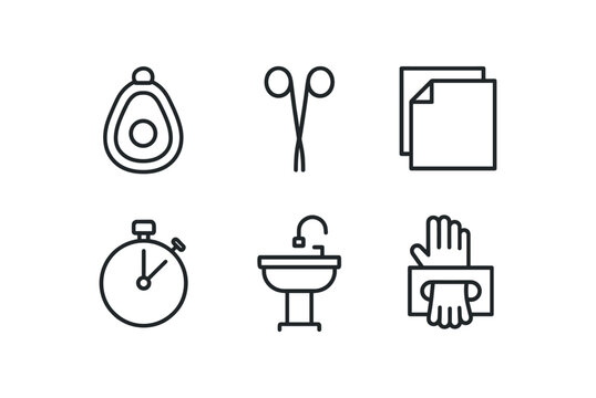 straight perfect stroke icon mono icons style isolated suron anesthesia mask suron forceps suron drape pack suron countdown timer suron scb sink suron glove dispenser